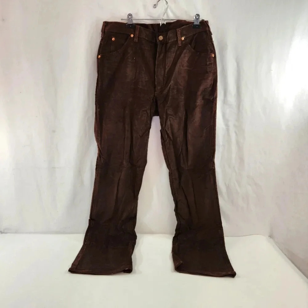 Lee Riders Boot Cut Corduroy Men's Pants Boot Cut Flare Brown NWT Vintage - Picture 2 of 15